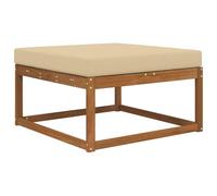 vidaXL Cuscino per divano da esterno Beige 80 x 80 x 8 cm Poliestere, Cuscino per Divano Moderno da Esterno, Schiuma Resistente, Poliestere Antifading, Decorativo per Casa