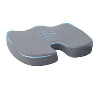 vidaXL Cuscino per la seduta Schiuma Memory Grigio 47 x 37 x 8 cm