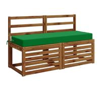 vidaXL Cuscino per la seduta SOEST 100% Poliestere Verde