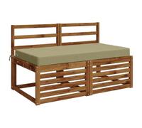vidaXL Cuscino per la seduta SOEST 100% Poliestere Verde chiaro