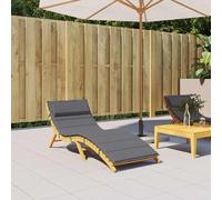 vidaXL Cuscino per Lettino Antracite 180x60x3 cm in Tessuto Oxford, 361852