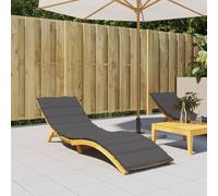 vidaXL Cuscino per Lettino Antracite 200x60x3 cm in Tessuto Oxford