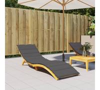 vidaXL Cuscino per Lettino Antracite 200x70x3 cm in Tessuto Oxford