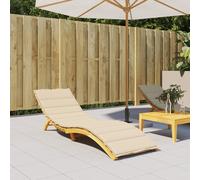 vidaXL Cuscino per Lettino Beige 200x70x3 cm in Tessuto Oxford