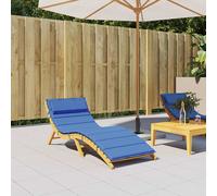 vidaXL Cuscino per Lettino Blu Reale 180x60x4 cm in Tessuto Oxford