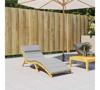 vidaXL Cuscino per Lettino Grigio 180x60x4 cm in Tessuto Oxford