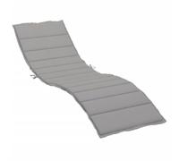 vidaXL Cuscino per Lettino Grigio 200x50x3 cm in Tessuto Oxford