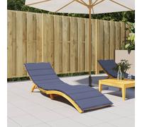 vidaXL Cuscino per Lettino Prendisole Blu Marino in Tessuto Oxford