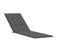 vidaXL Cuscino per Lettino Prendisole Elegante Resistente Arredi Tessili Esterni Sdraio Decorativo Antracite (75+105) x50x3 cm in Tessuto Poliestere
