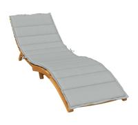vidaXL Cuscino per Lettino Prendisole Grigio Chiaro mélange 200x50x4cm, Cuscino, Cuscino per Seduta, Cuscino per Sedia, Cuscino da Esterno