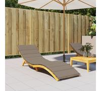 vidaXL Cuscino per Lettino Tortora 200x70x3 cm in Tessuto Oxford