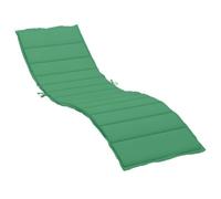 vidaXL Cuscino per Lettino Verde 200x70x3 cm in Tessuto Oxford