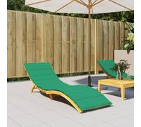 vidaXL Cuscino per Lettino Verde 200x70x3 cm in Tessuto Oxford