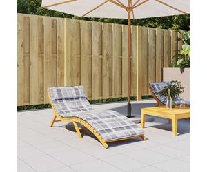 vidaXL Cuscino per Lounger Sole Grigio 178 x 60 x 4 cm Tessuto Oxford