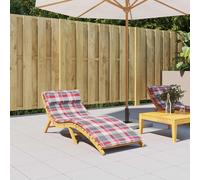 vidaXL Cuscino per Lounger Sole Rosso e grigio 178 x 60 x 4 cm