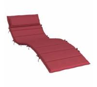 vidaXL Cuscino per Lounger Sole Rosso vino 178 x 60 x 4 cm