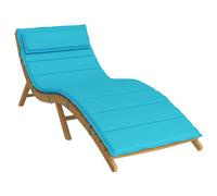vidaXL Cuscino per Lounger Sole Turchese 178 x 60 x 4 cm