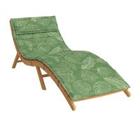 vidaXL Cuscino per Lounger Sole Verde 178 x 60 x 4 cm Tessuto Oxford