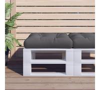 vidaXL Cuscino per Pallet Antracite 58x58x10 cm in Tessuto