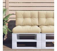 vidaXL Cuscino per pallet Beige 50x40x12 cm in tessuto
