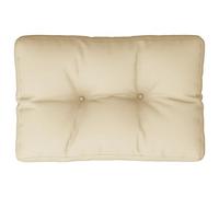 vidaXL Cuscino per pallet Beige 50x40x12 cm in tessuto