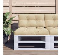 vidaXL Cuscino per Pallet Beige 80x40x12 cm in Tessuto