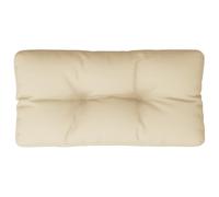 vidaXL Cuscino per Pallet Beige 80x40x12 cm in Tessuto, Cuscino, Cuscino da Divano, Cuscino per Sedia, Cuscino da Esterno, Cuscino da Seduta