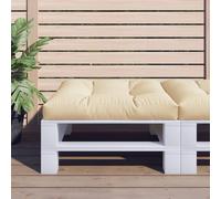 vidaXL Cuscino per Pallet Beige 80x80x12 cm in Tessuto
