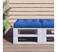vidaXL Cuscino per Pallet Blu Reale 60x60x12 cm in Tessuto