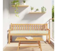 vidaXL Cuscino per pallet Crema 200 x 40 x 8 cm Tessuto Oxford