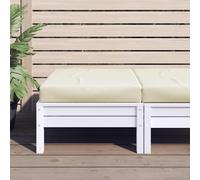 vidaXL Cuscino per Pallet Crema 60x60x9,5 cm in Tessuto