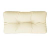 vidaXL Cuscino per Pallet Crema 80x40x12 cm in Tessuto