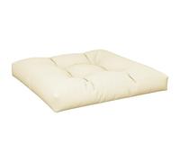 vidaXL Cuscino per Pallet Crema 80x80x12 cm in Tessuto