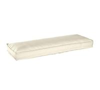 vidaXL Cuscino per Pallet Crema per panchina, 120 x 40 x 8 cm, con Tessuto Oxford Resistente all'Acqua e antimacchia. È Un Cuscino Rettangolare, Minimalista e Decorativo, Perfetto per terrazze e giar