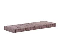 vidaXL Cuscino per Pallet e Pavimento Imbottitura Protezione Tappetino Pavimentazioni Cuscinetto Accessori per Divani in Cotone 120x40x7 cm Talpa