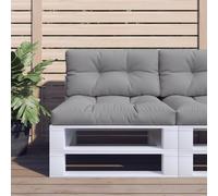 vidaXL Cuscino per Pallet Grigio 80x40x12 cm in Tessuto