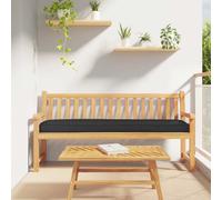 vidaXL Cuscino per pallet Nero 200 x 40 x 8 cm Tessuto Oxford