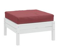 vidaXL Cuscino per Pallet Rosso Vino Mélange 60x60x9,5 cm in Tessuto