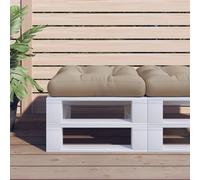 vidaXL Cuscino per Pallet Tortora 60x60x12 cm in Tessuto