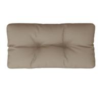 vidaXL Cuscino per Pallet Tortora 80x40x12 cm in Tessuto