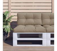 vidaXL Cuscino per Pallet Tortora 80x40x12 cm in Tessuto
