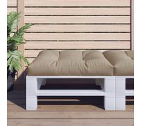vidaXL Cuscino per Pallet Tortora 80x80x12 cm in Tessuto