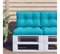 vidaXL Cuscino per Pallet Turchese 50x40x12 cm Tessuto