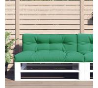 vidaXL Cuscino per Pallet Verde 120x40x12 cm in Tessuto