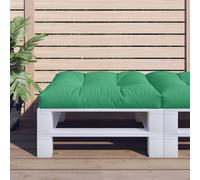 vidaXL Cuscino per Pallet Verde 70x70x12 cm in Tessuto