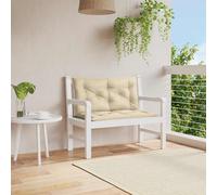 vidaXL Cuscino per Panca Beige 100x(50+50)x7cm in Tessuto Oxford