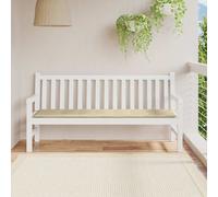 Cuscino per Panca Beige 180x50x3 cm in Tessuto Oxford