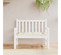 vidaXL Cuscino per Panca Bianco Crema 110x50x7 cm in Tessuto Oxford
