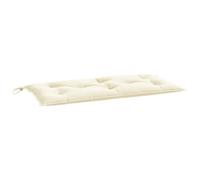 vidaXL Cuscino per Panca Bianco Crema 110x50x7 cm in Tessuto Oxford