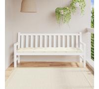 vidaXL Cuscino per Panca Bianco Crema 180x50x7 cm in Tessuto Oxford